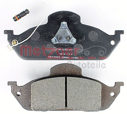 METZGER 1170281 Bremsbelagsatz, Scheibenbremse